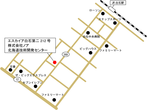 株式会社ノア・北海道技術開発センター地図